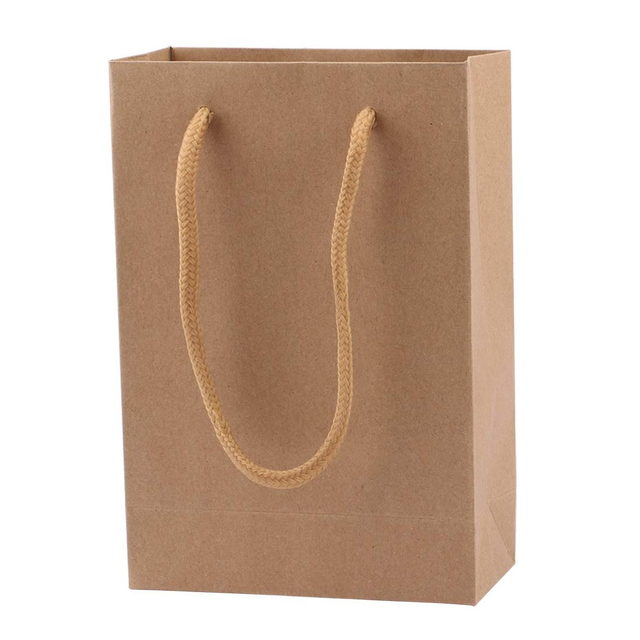 Turn Top Paper Bags with Cotton Rope Handle
