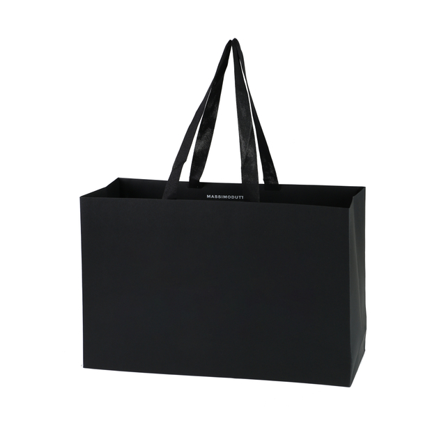 Luxury Paper Bag with Woven Paper Ribbon