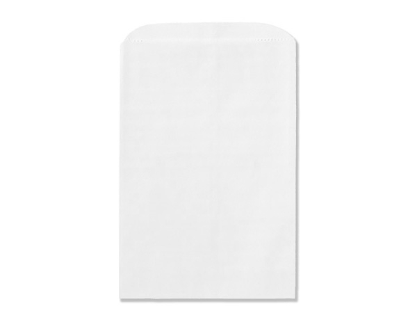 White Kraft Paper Merchandise Bags