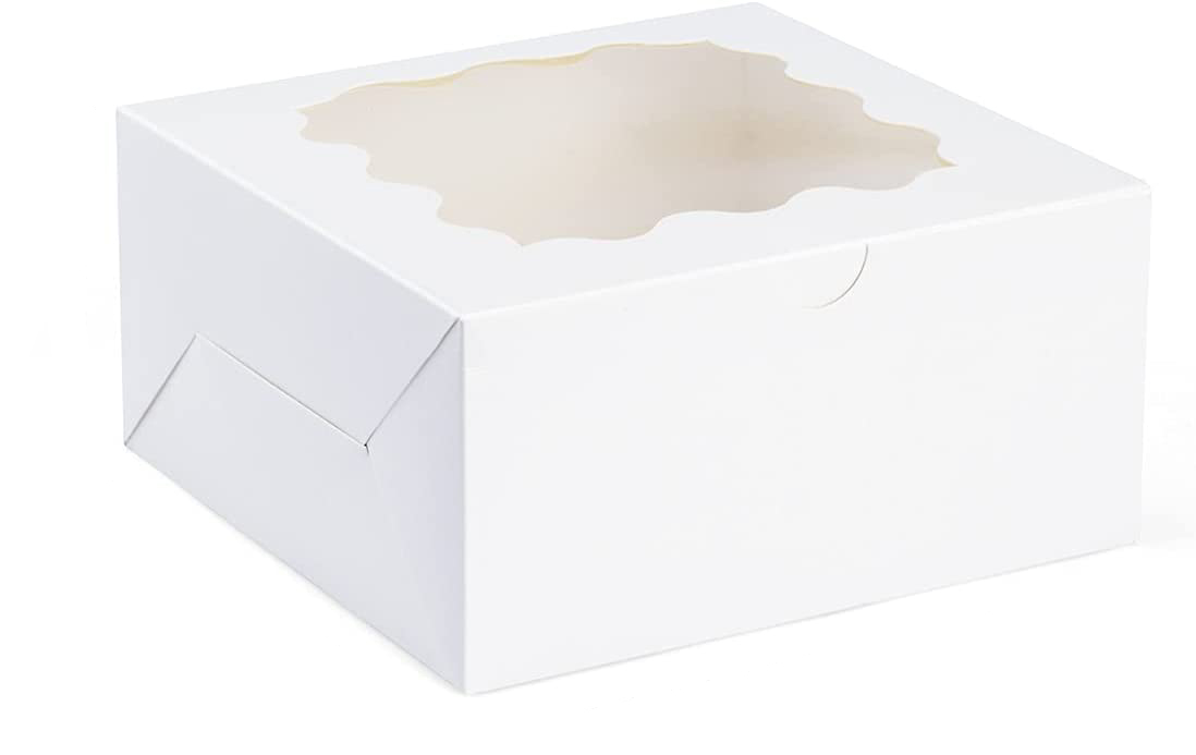White Window Paper Dessert Boxes