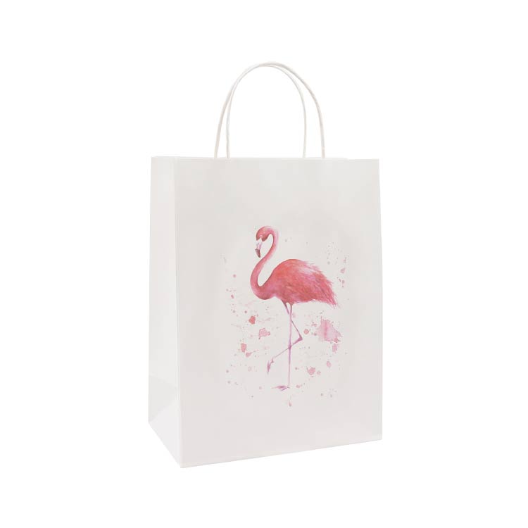 Flamingo Handle Paper Bags 