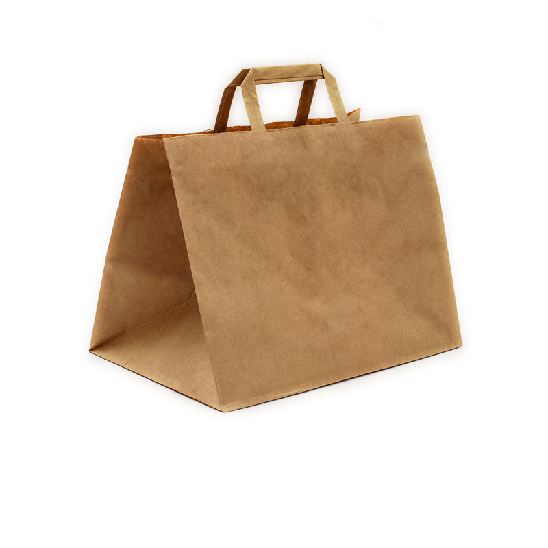 Flat Fold Handle Food Dlivery Bags