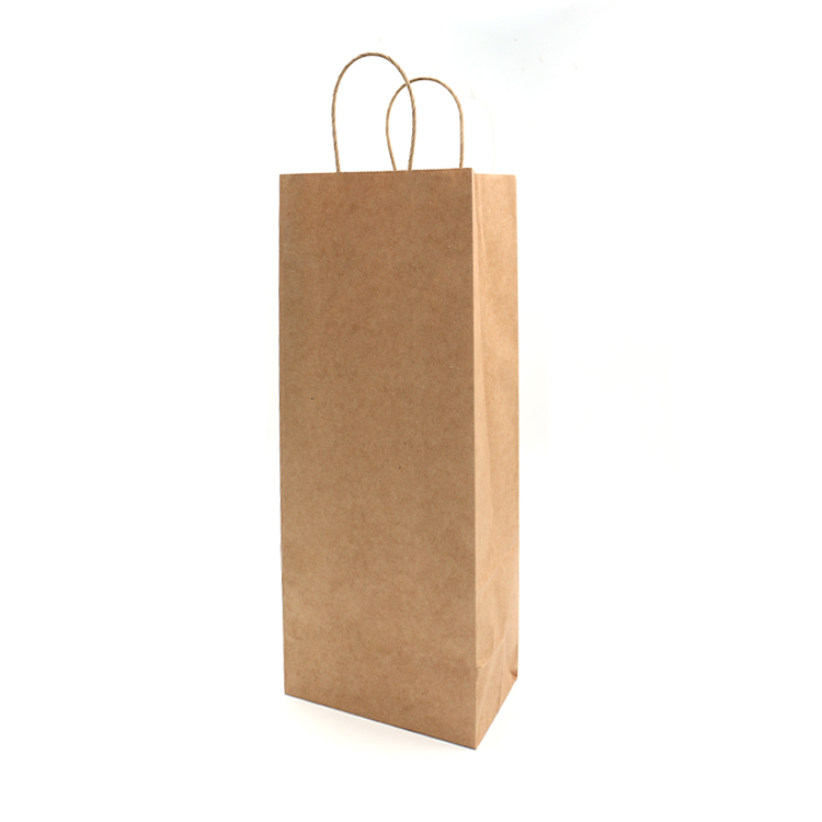 Brown Kraft Paper Wine Bags 