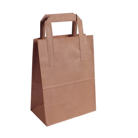 External Flat Handle Paper Bags