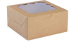 Brown Window Paper Cake Boxes
